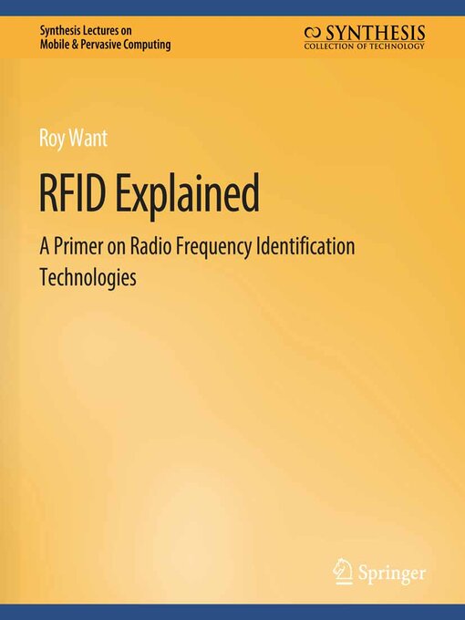 Title details for RFID Explained by Roy Want - Available